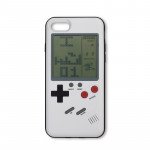 Wholesale iPhone 8 Plus / 7 Plus Retro Tetris Classic Gaming Console Handheld Game Player Case (White)